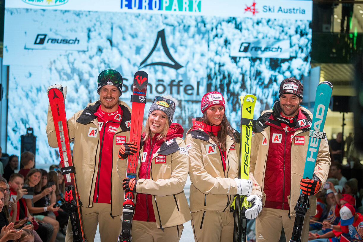 Bild 1 Die Ski Austria Stars im EUROPARK