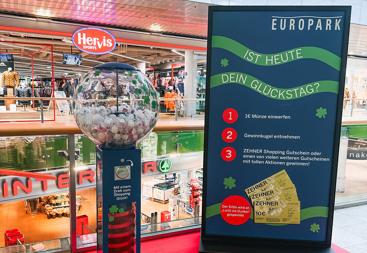 EUROPARK Kugelautomat ORF-Hilfsaktion LICHT INS DUNKEL